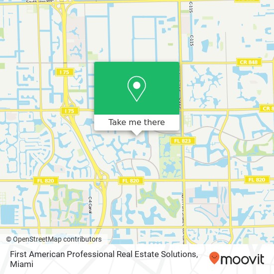 First American Professional Real Estate Solutions map