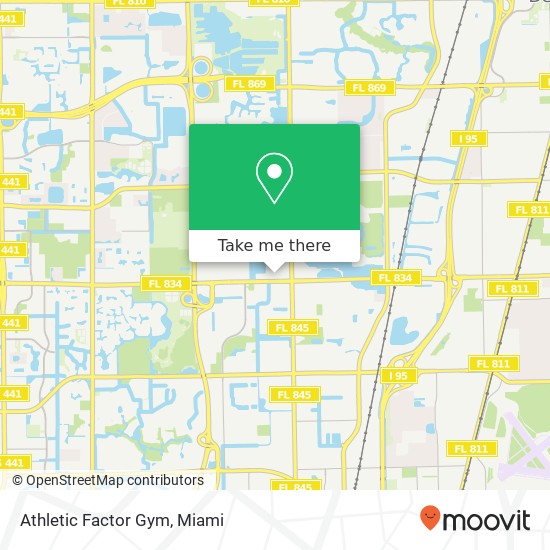 Athletic Factor Gym map