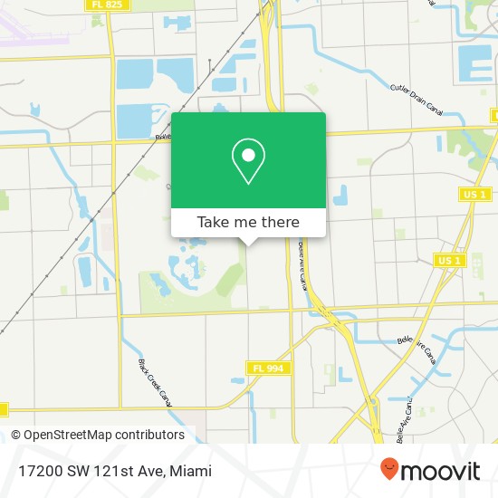 17200 SW 121st Ave map