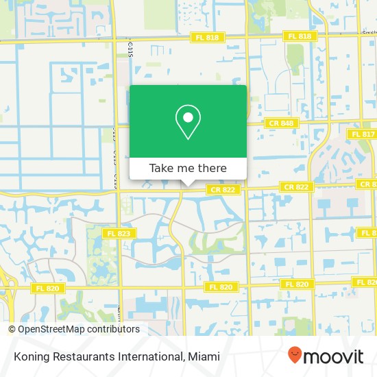 Mapa de Koning Restaurants International