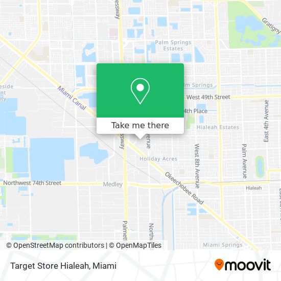 Target Store Hialeah map