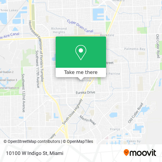 Mapa de 10100 W Indigo St