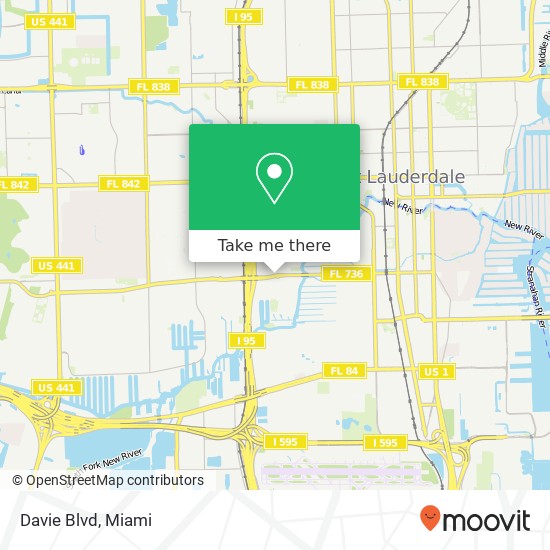 Mapa de Davie Blvd