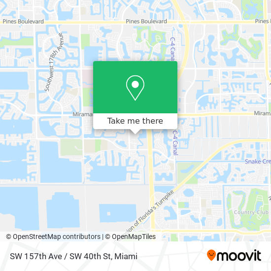 SW 157th Ave / SW 40th St map