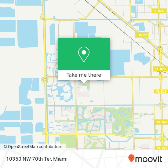 10350 NW 70th Ter map