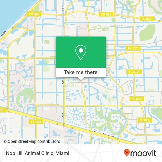 Nob Hill Animal Clinic map