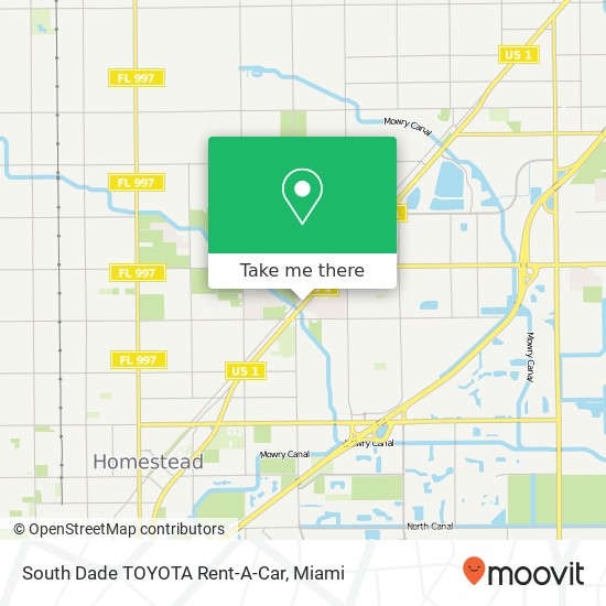 Mapa de South Dade TOYOTA Rent-A-Car