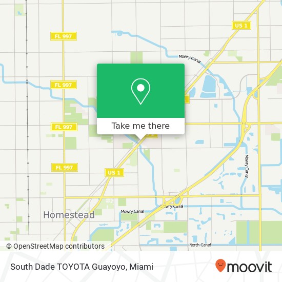 South Dade TOYOTA Guayoyo map