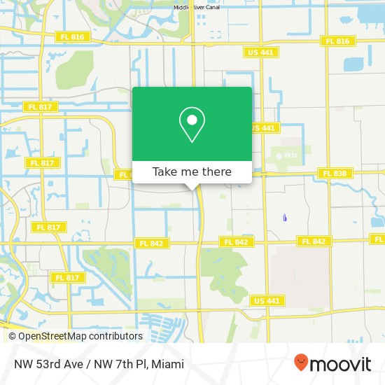 NW 53rd Ave / NW 7th Pl map