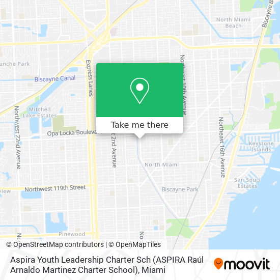 Mapa de Aspira Youth Leadership Charter Sch (ASPIRA Raúl Arnaldo Martinez Charter School)