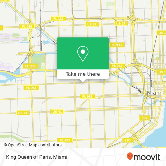 King Queen of Paris map