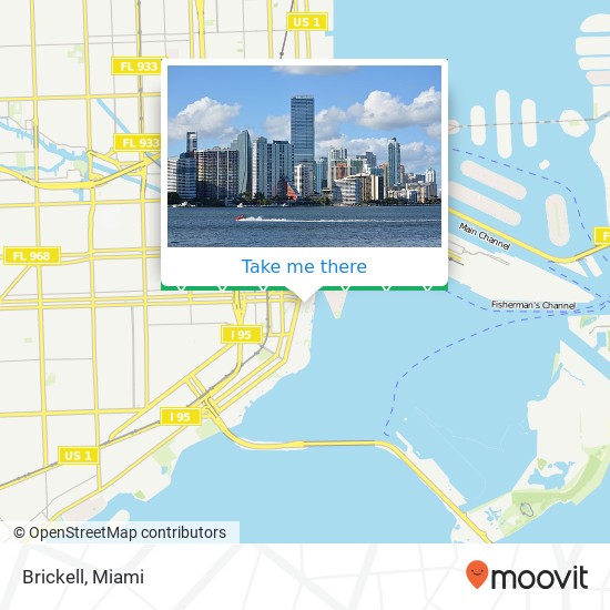 Mapa de Brickell