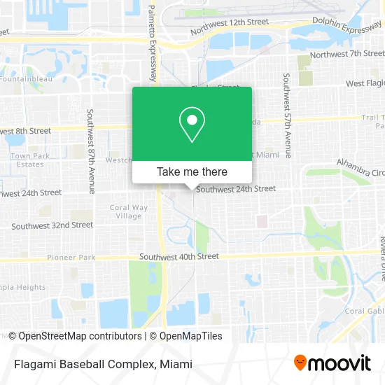Flagami Baseball Complex map