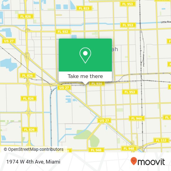 1974 W 4th Ave map