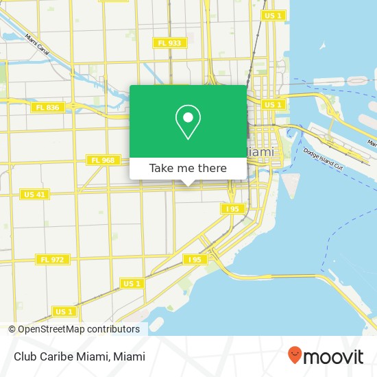 Mapa de Club Caribe Miami