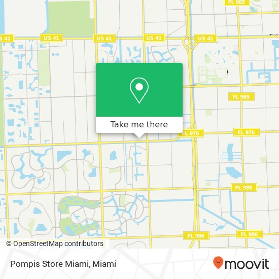 Mapa de Pompis Store Miami