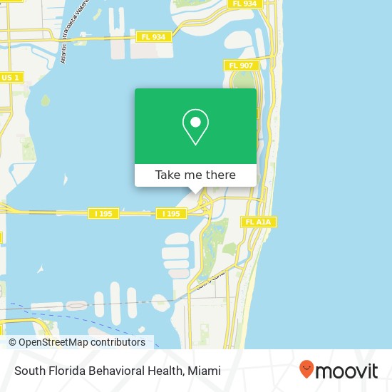 Mapa de South Florida Behavioral Health