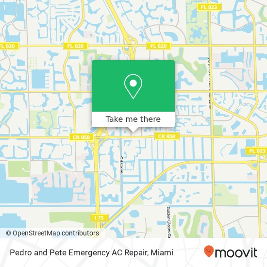 Mapa de Pedro and Pete Emergency AC Repair