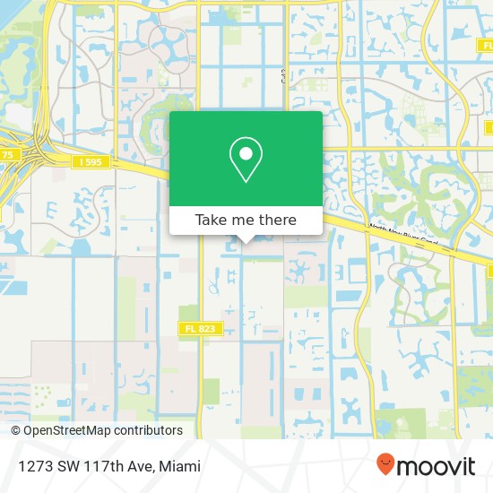 1273 SW 117th Ave map