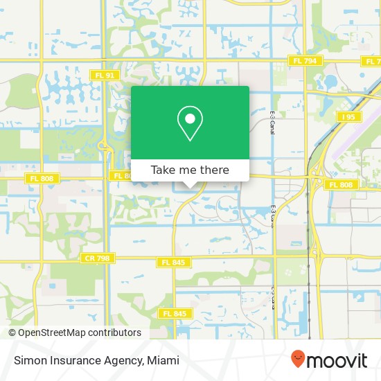 Mapa de Simon Insurance Agency