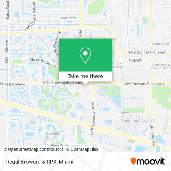 Regal Broward & RPX map