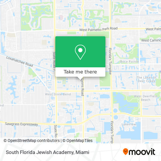 South Florida Jewish Academy map