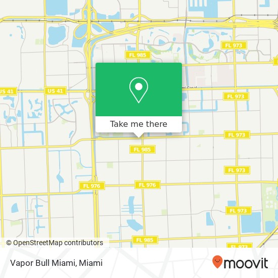 Mapa de Vapor Bull Miami