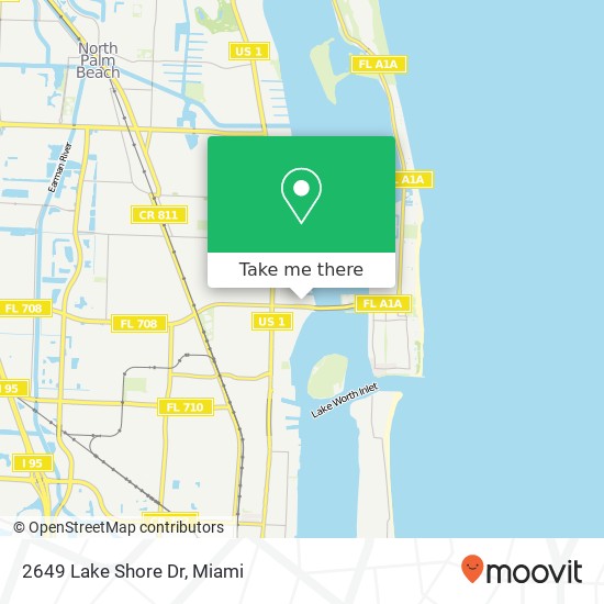 Mapa de 2649 Lake Shore Dr