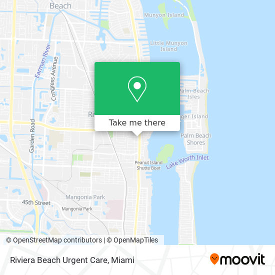 Riviera Beach Urgent Care map