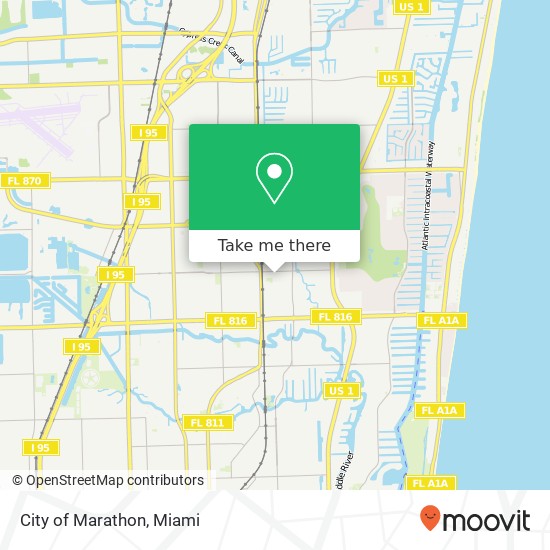 Mapa de City of Marathon