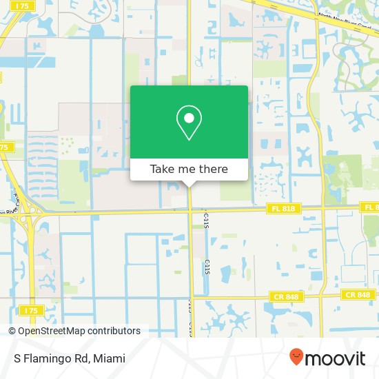 S Flamingo Rd map