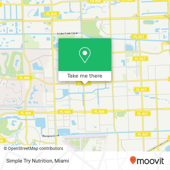 Simple Try Nutrition map