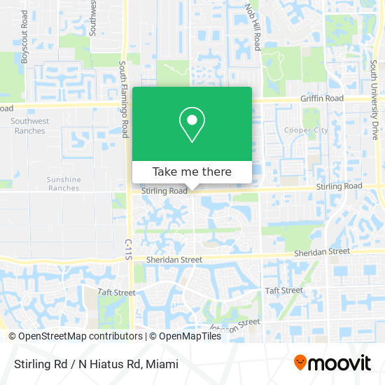 Stirling Rd / N Hiatus Rd map