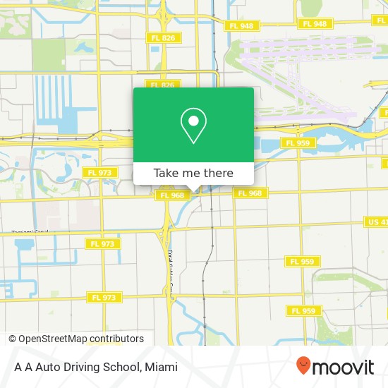 A A Auto Driving School map