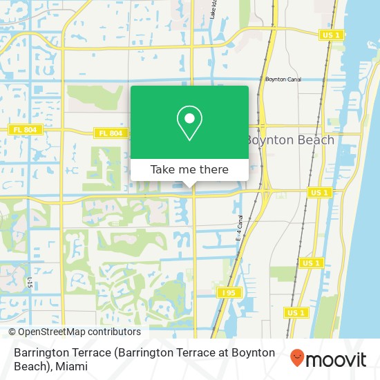 Mapa de Barrington Terrace (Barrington Terrace at Boynton Beach)