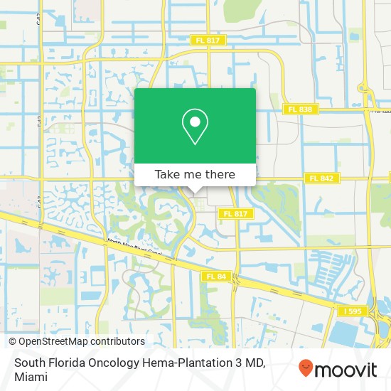 South Florida Oncology Hema-Plantation 3 MD map