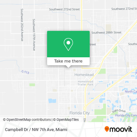 Mapa de Campbell Dr / NW 7th Ave