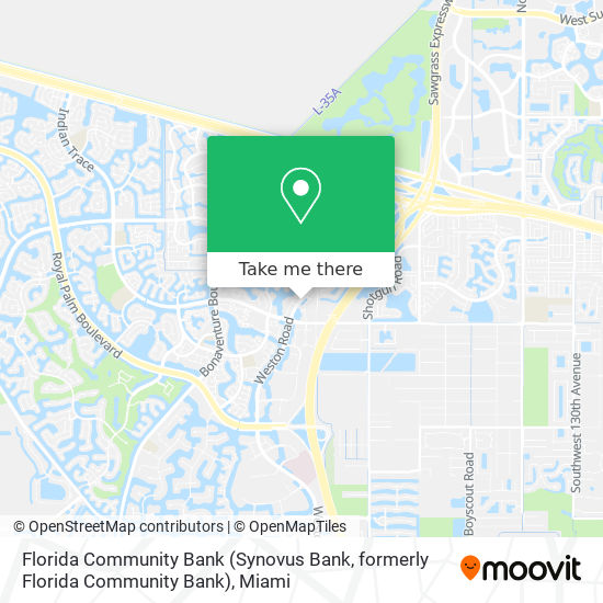 Florida Community Bank (Synovus Bank, formerly Florida Community Bank) map