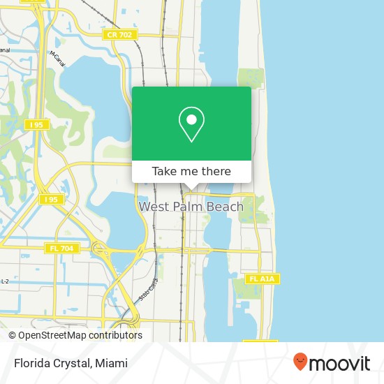 Mapa de Florida Crystal