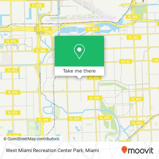 West Miami Recreation Center Park map