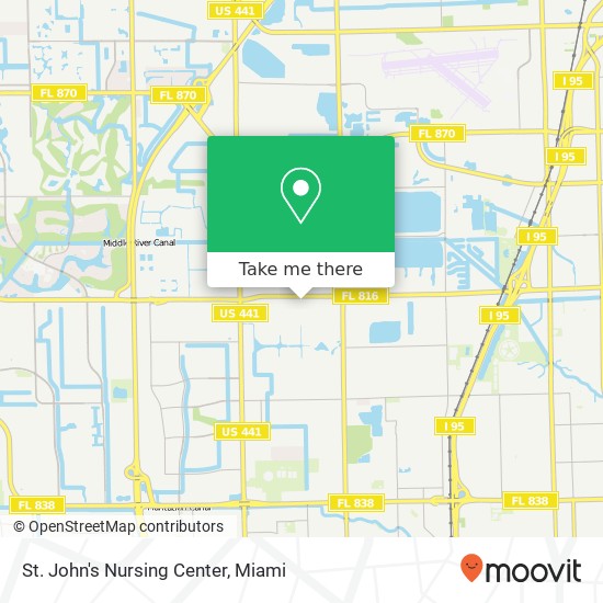 Mapa de St. John's Nursing Center