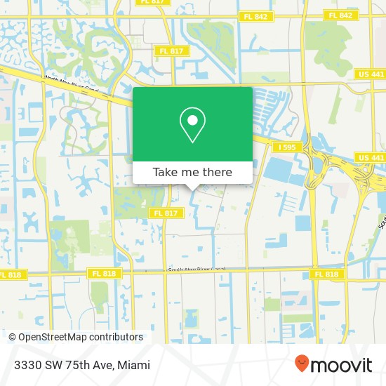 3330 SW 75th Ave map