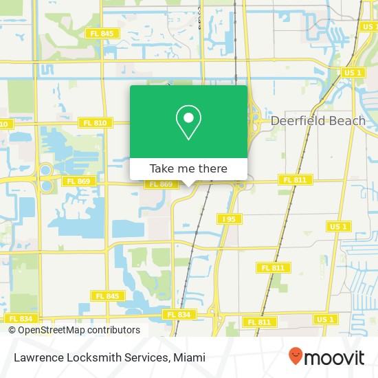 Mapa de Lawrence Locksmith Services