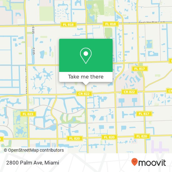 2800 Palm Ave map