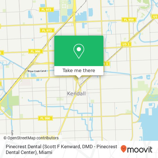 Pinecrest Dental (Scott F Kenward, DMD - Pinecrest Dental Center) map