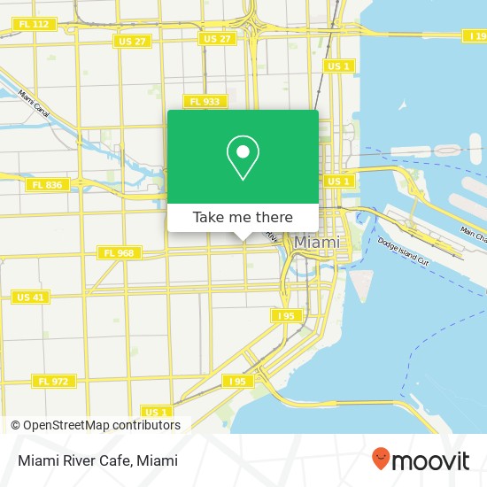 Miami River Cafe map