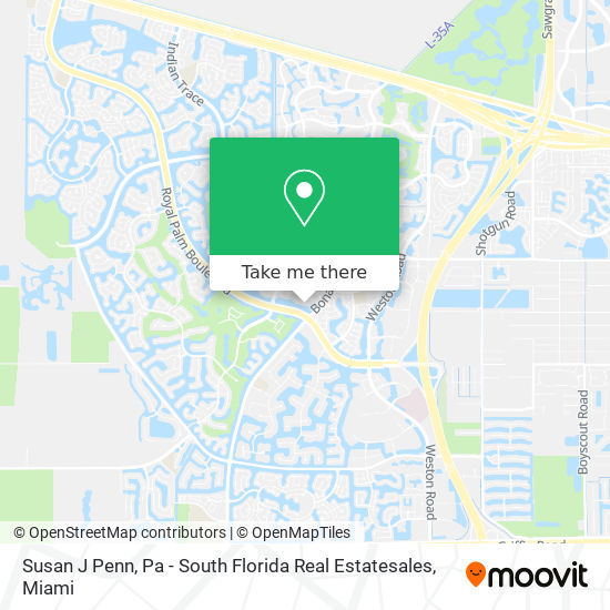 Susan J Penn, Pa - South Florida Real Estatesales map