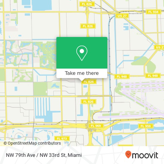 NW 79th Ave / NW 33rd St map