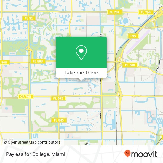 Mapa de Payless for College