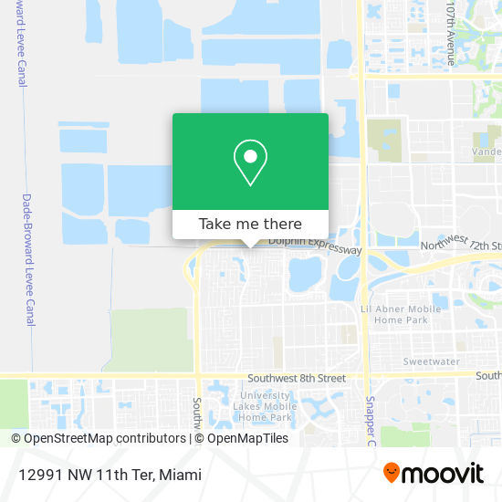 12991 NW 11th Ter map